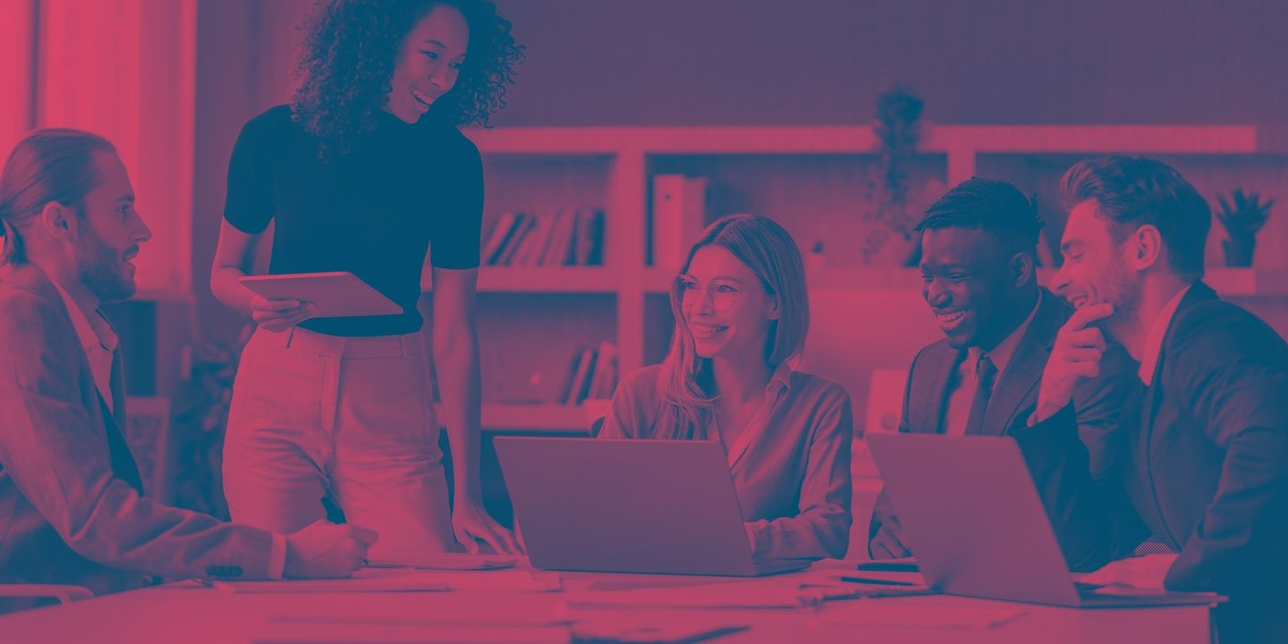 Group of people working together