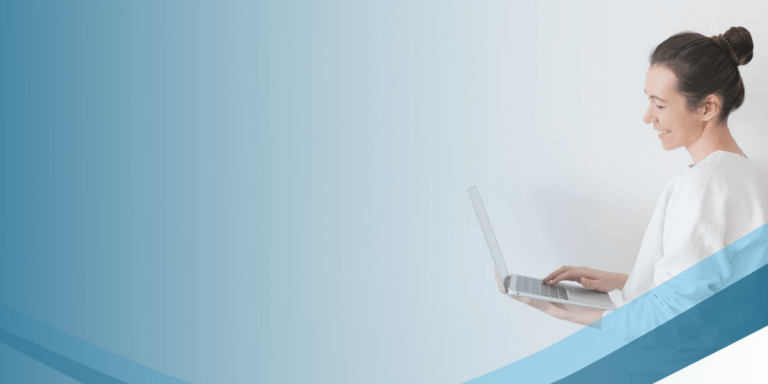 Woman working with computer