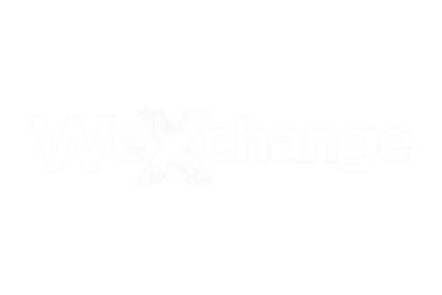 WeXchange white logo