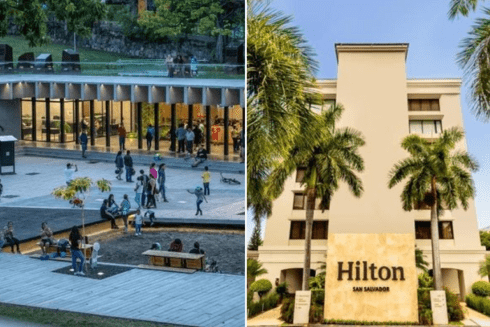 Parque el salvador y hotel hilton