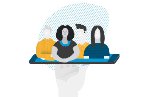 Illustration of team